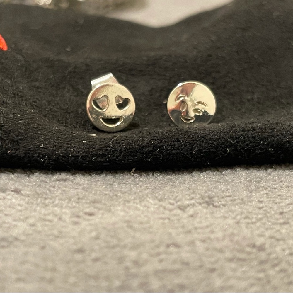 Emoji ear studs
